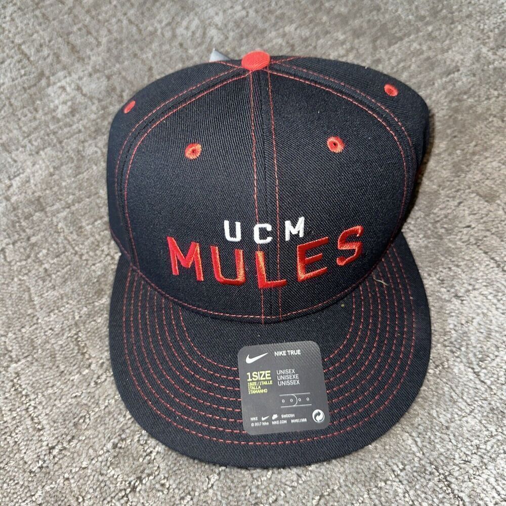 NWT Men's Nike Baseball Hat - Central Missouri Mules -- Adjustable